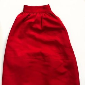 Red High-Waisted Skirt | Express